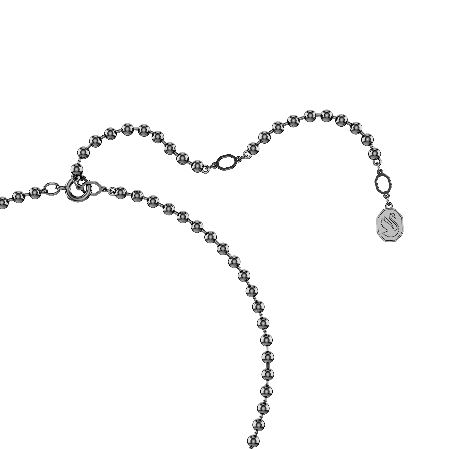 Resim Dextera Octagon Kolye, Sekizgen şekil, Yuvarlak kesim, Siyah, Rutenyum kaplama