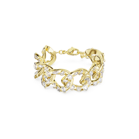 Resim Dextera Bileklik, Çarpıcı, Karışık kesim, Beyaz, Altın rengi kaplama