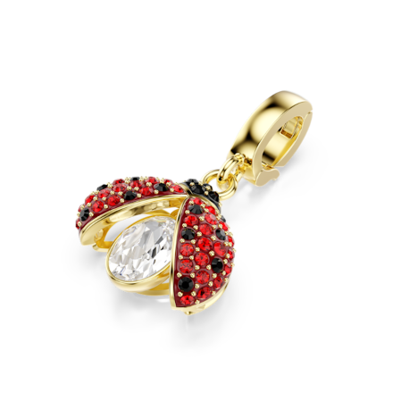 Resim Idyllia Charm, Karışık kesimler, Uğur böceği, Kırmızı, Altın rengi kaplama