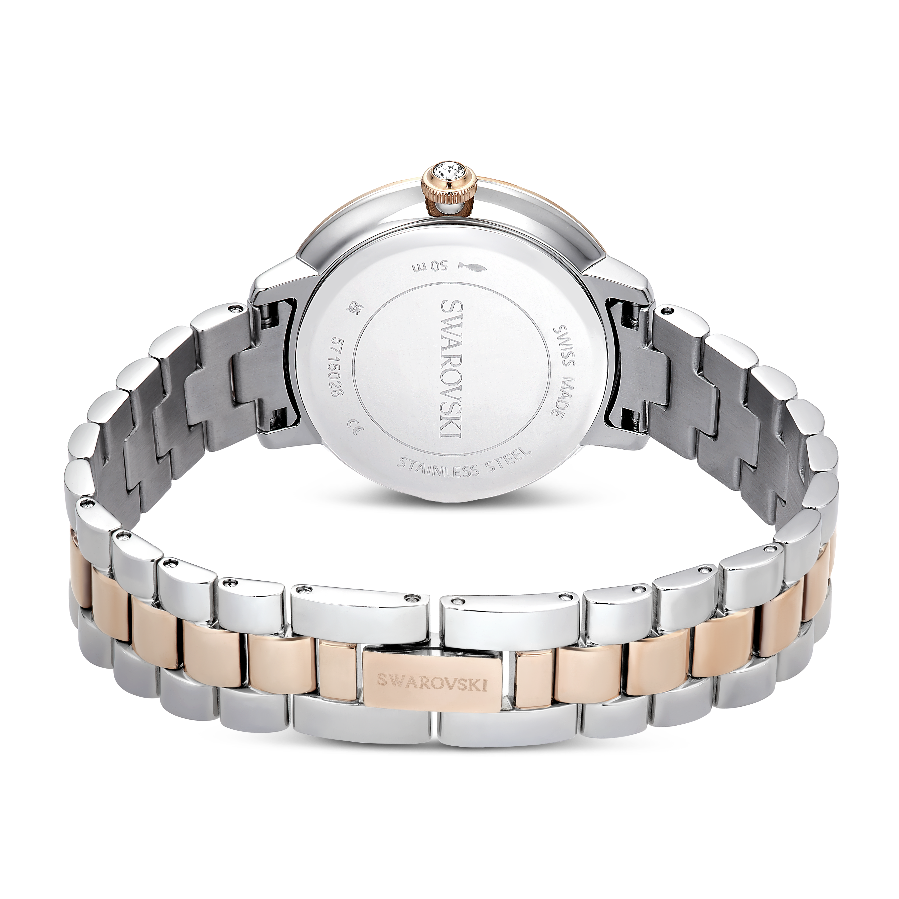 Resim Saat, İsviçre Üretimi, Metal bileklik, Gümüş Rengi, Pembe altın rengi yüzey