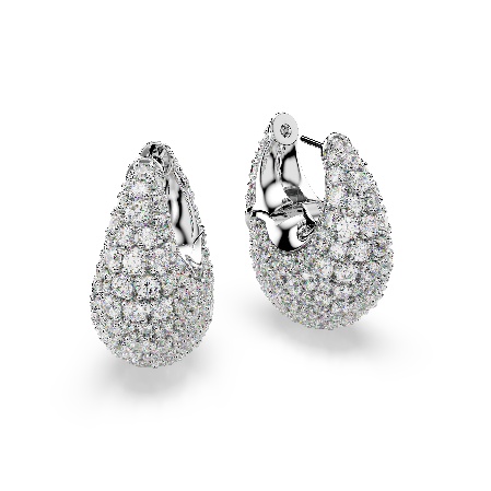 Resim Sublima Küpeler, Büyük, Beyaz, Rodyum kaplama