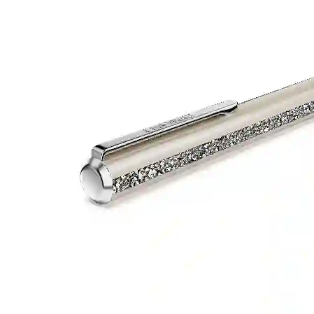 Resim Crystal Shimmer Glide Tükenmez Kalem, Bej, Bej lakeli, krom kaplama