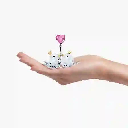 Resim Muhabbet Kuşları, Pembe Kalp