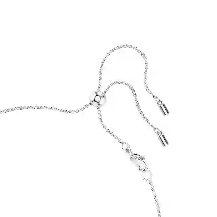 Resim Ariana Grande x Swarovski Gerdanlık, Kristal inci, Yuvarlak kesim, Beyaz, Rodyum kaplama