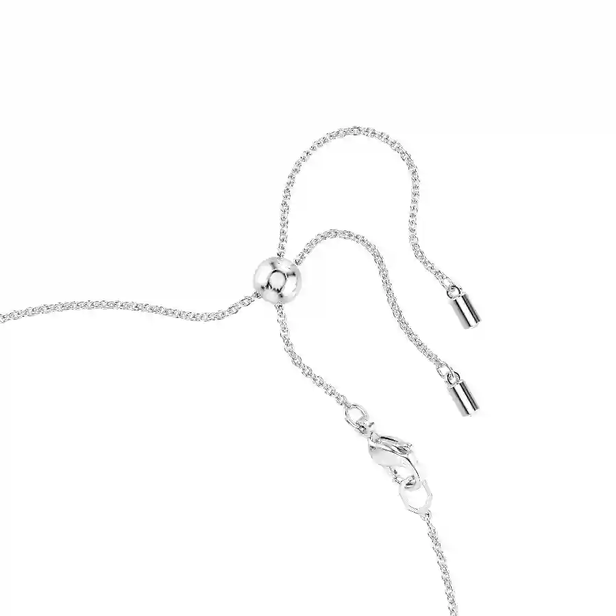 Resim Ariana Grande x Swarovski Gerdanlık, Kristal inci, Yuvarlak kesim, Beyaz, Rodyum kaplama