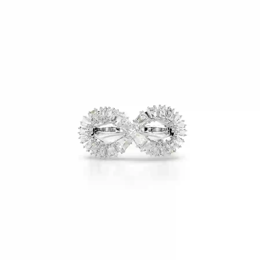 Resim Hyperbola Kokteyl Yüzüğü, Infinity, Beyaz, Rodyum kaplama