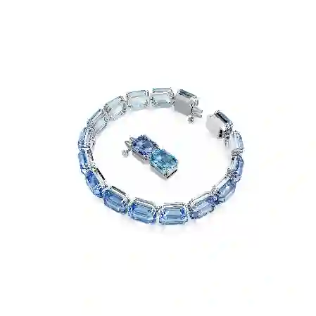 Resim Millenia Bileklik, Sekizgen kesim, Renk geçişli, Mavi, Rodyum kaplama
