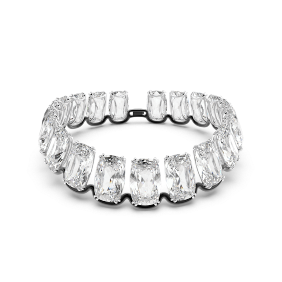 Resim Harmonia Gerdanlık, Büyük yüzer kristaller, Beyaz, Karışık metal yüzey