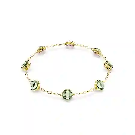 Resim Chroma Dizi Kolye, Sekizgen kesim, Çok renkli, Altın rengi kaplama