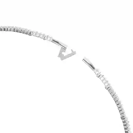 Resim Matrix Gerdanlık, Baget kesim, Beyaz, Rodyum kaplama