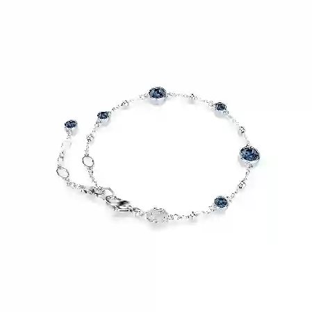 Resim Imber Bileklik, Yuvarlak kesim, Mavi, Rodyum kaplama