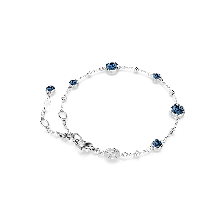 Resim Imber Bileklik, Yuvarlak kesim, Mavi, Rodyum kaplama