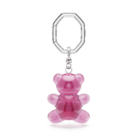 Resim Teddy Anahtarlık, Ayıcık, Pembe, Rodyum kaplama