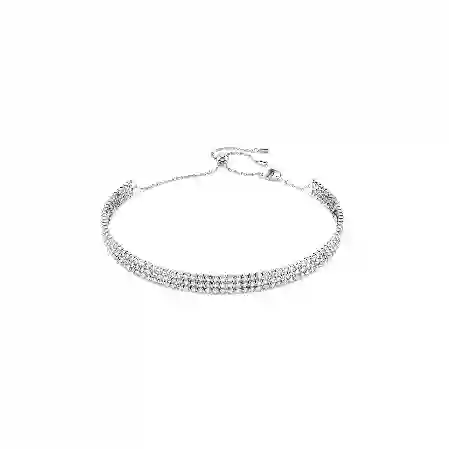 Resim Matrix Tennis gerdanlık, Yuvarlak kesim, Beyaz, Rodyum kaplama