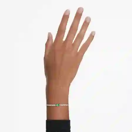 Resim Matrix Tennis Bileklik, Karışık kesimler, Yeşil, Rodyum kaplama