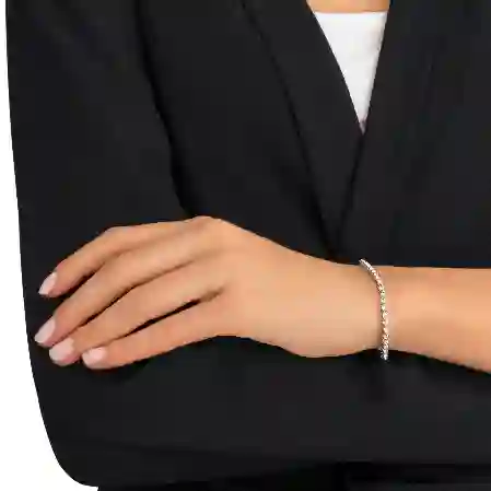 Resim Imber Emily Tennis bileklik, Beyaz, Rodyum kaplama