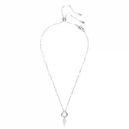 Resim Mesmera Kolye, Armut kesim, Beyaz, Rodyum kaplama