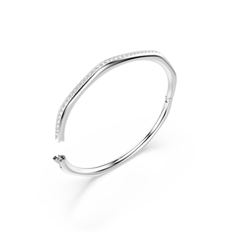 Resim Dextera Bileklik, Sekizgen şekil, Yuvarlak kesim, Beyaz, Rodyum kaplama