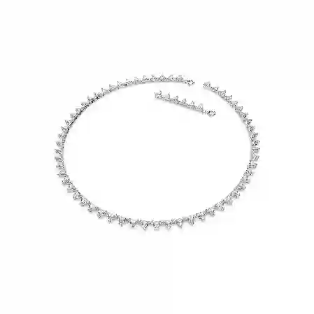 Resim Ortyx Tennis kolye, Üçgen kesim, Beyaz, Rodyum kaplama