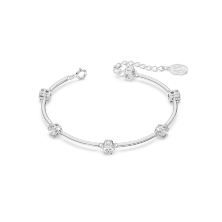 Resim Constella Bileklik, Yuvarlak kesim, Beyaz, Rodyum kaplama