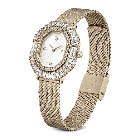 Resim Matrix Octagon Saat, Metal bileklik, Altın Rengi, Şampanya altın rengi yüzey